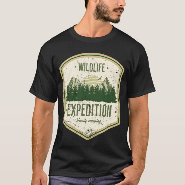 WildLife Expedition Outdoor Summer Vacation Family T-Shirt (Vorderseite)