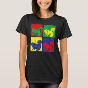 Wildlife Forest Nature Animal Pop Art Eichhörnchen T-Shirt