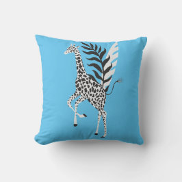 Wildlife Friendship - Giraffe Blue Sky Kissen