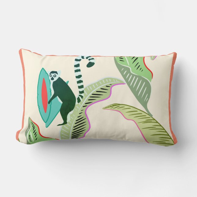 Wildlife Friendship - SOS Lemur - Cotton Lendenkissen (Vorderseite)