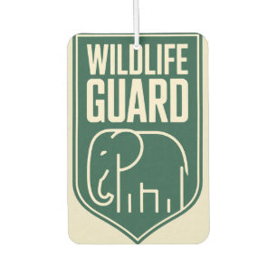 "Wildlife Guard" Minimalistisches Elefantenschild- Autolufterfrischer