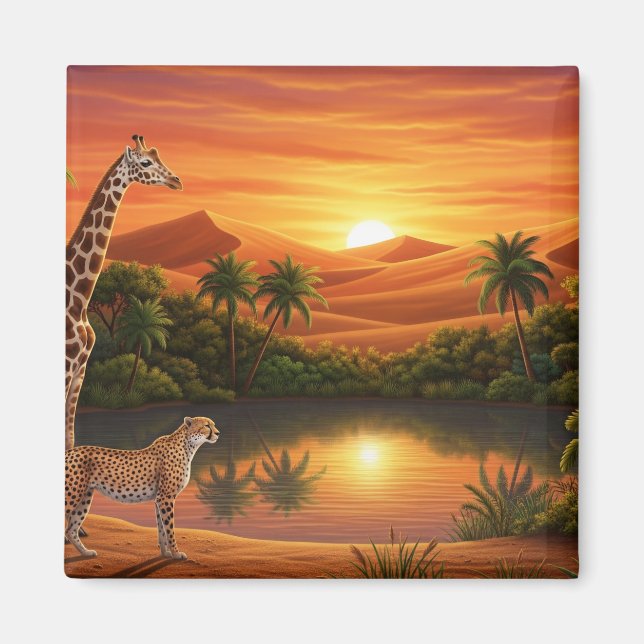 Wildlife Lake Scene Magnet (Vorne)