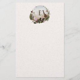 Wildlife mit Giraffen-Monogramm-Papeterie Briefpapier