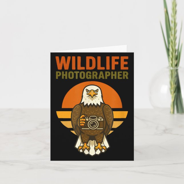 Wildlife Photographer Bald Eagle Bird Photography  Karte (Vorderseite)