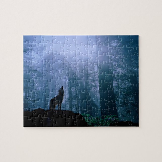 Wildlife Puzzle-Deep Woods Wolf Puzzle (Horizontal)