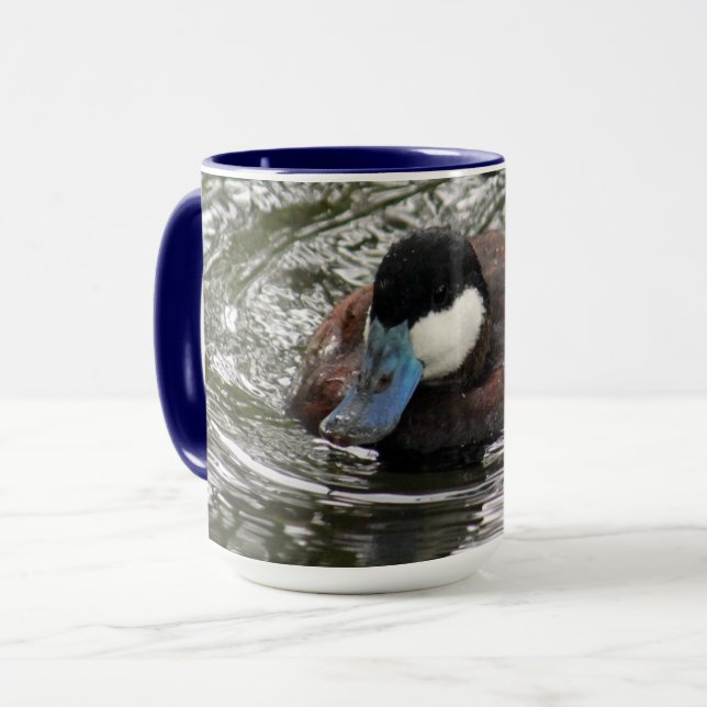 Wildlife Ruddy Duck Foto Tasse (Vorderseite Links)