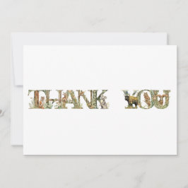 WILDLIFE SCHRIFTART DANKESKARTE