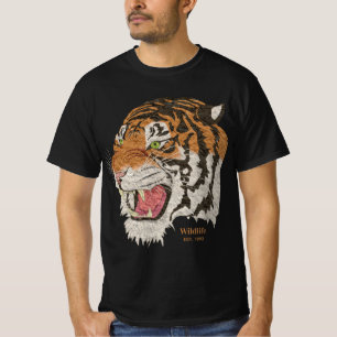 Wildlife tiger EST 1993 Moderne klassische Männer  T-Shirt