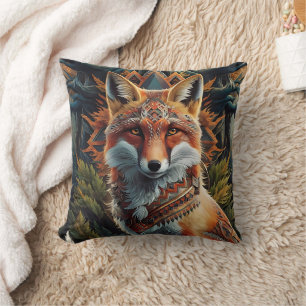 Wildlife Tribal Fox Kissen