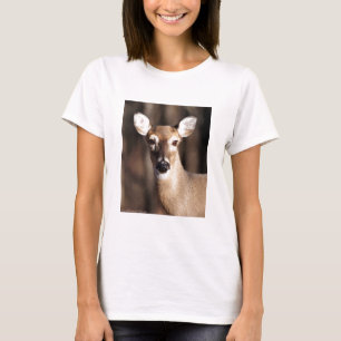 Wildlife Whitetail Deer Doe Portrait T-Shirt