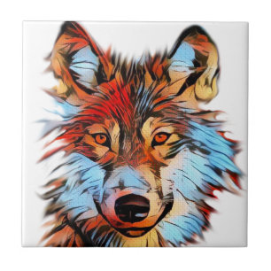 Wildlife Wolf Art Fliese