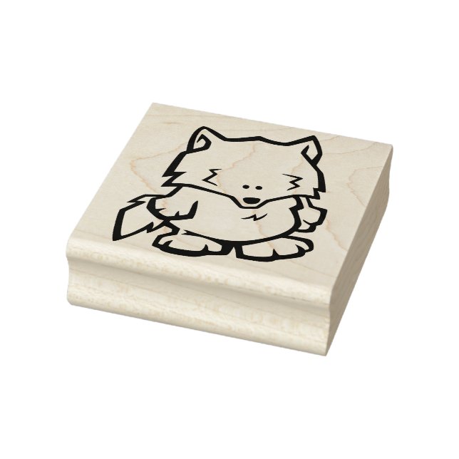Wildlife Wolf Wood Art Briefmarke Gummistempel (Stempel)