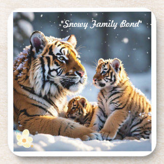 "Wildlife Wonders of Winter Land" Getränkeuntersetzer