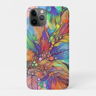 Wildly colorful surreal leafy tangle art Case-Mate iPhone hülle