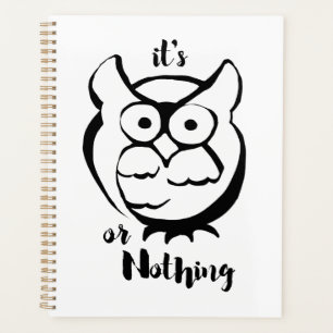 Wildly Punny — Eule oder Nichts Minimalistische Eu Planer