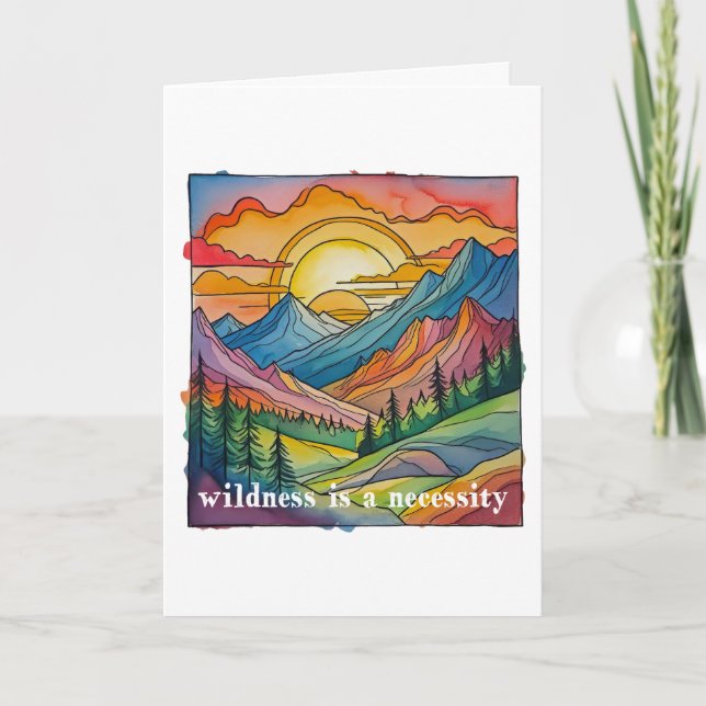 Wildness is a necessity save our public lands  karte (Vorderseite)