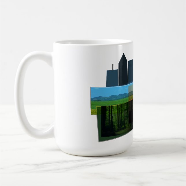 Wildnis-Collage  Kaffeetasse (Links)