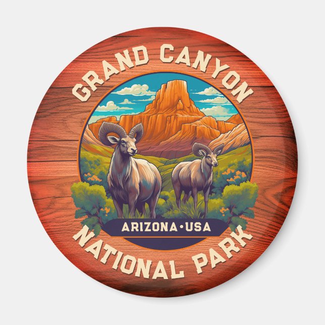 Wildnis im Grand Canyon Nationalpark Arizona Magnet (Vorne)
