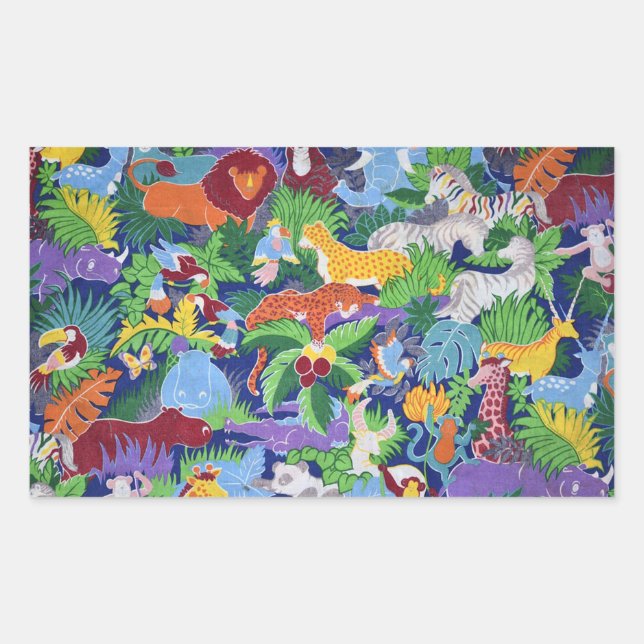 Wildnis Rechteckiger Aufkleber (Vorderseite)