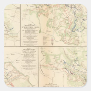 Wildnis, Taverne VASpotsylvania CH Todds Quadratischer Aufkleber