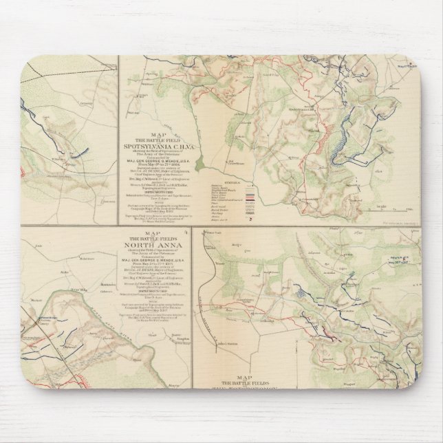 Wildnis, Va Spotsylvania CH Todd's Taverne Mousepad (Vorne)