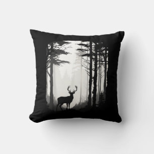 Wildnis von Deer Forest Kissen