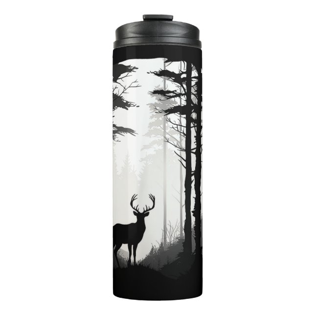 Wildnis von Deer Forest Thermosbecher (Vorderseite)