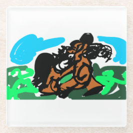 Wildpferd  glasuntersetzer