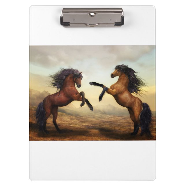 Wildpferde Klemmbrett (Vorderseite)