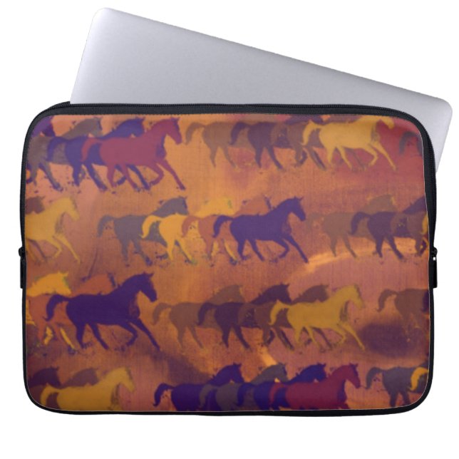 Wildpferde Laptopschutzhülle (Vorderseite)