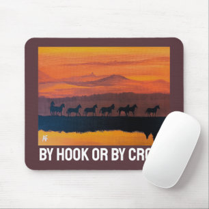 Wildpferde von Montana Gemälde von Alfred Fox Mousepad