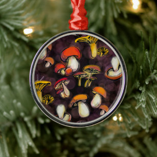 Wildpilze Ornament Aus Metall