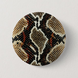 Wildreptilienmuster farbige Pythonschlange Button