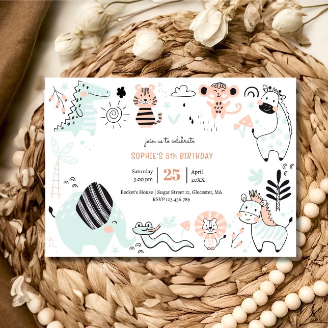 Wildsafari-Kindergeburtstag Einladung (Von Creator hochgeladen)