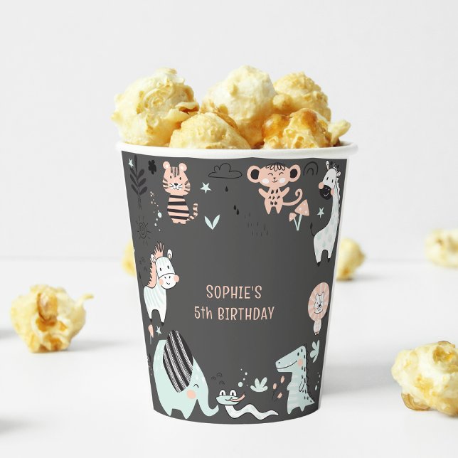 Wildsafari-Kindergeburtstag Pappbecher (Von Creator hochgeladen)