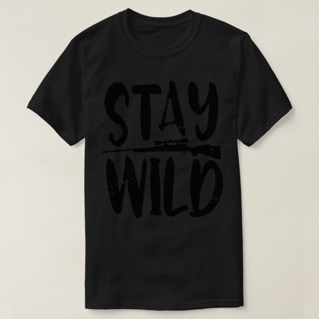 Wildschwarz bleibe T-Shirt (Design vorne)