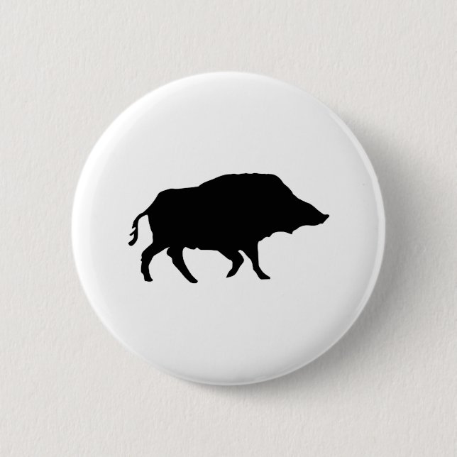 Wildschwein Button (Vorderseite)