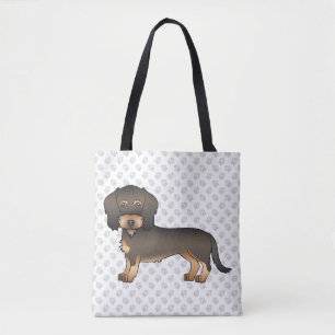 Wildschwein-Draht-Dachshund-Cartoon-Hund & Pfoten