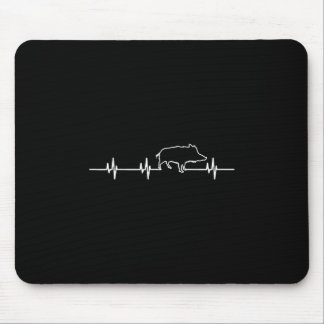 Wildschwein-Herzschlag Ekg Hog Hunter Jagd Jagd  Mousepad