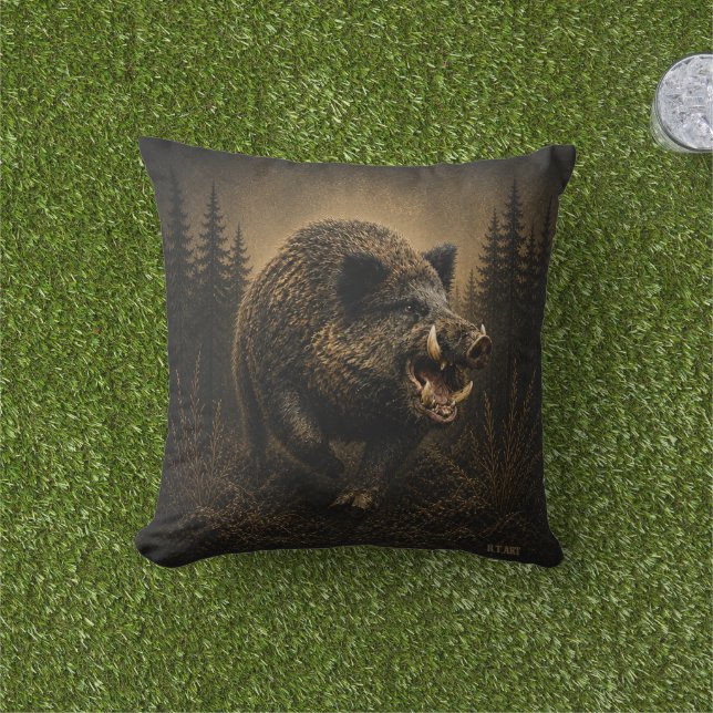 Wildschwein Kissen (Golfball-Marker)