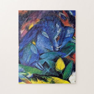 Wildschweine Boar und Sauen von Franz Marc Puzzle
