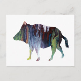 Wildschweine Postkarte