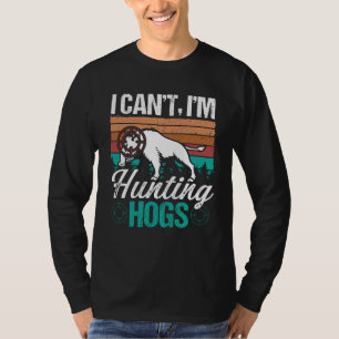 Wildschweinjäger Vintage Schweinejagd Retro Schwei T-Shirt