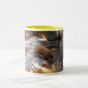 Wildschweinkonsum Zweifarbige Tasse