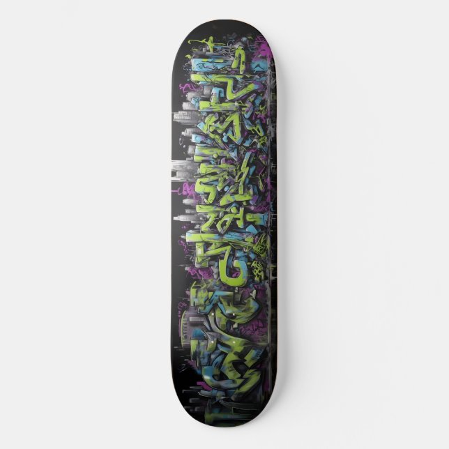 Wildstyle Graffiti 1 Skateboard (Vorderseite)