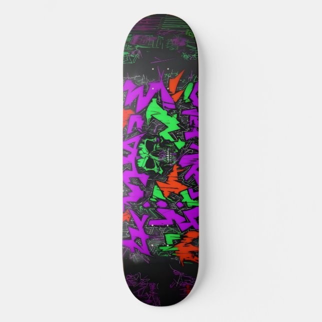 Wildstyle Graffiti 4 Skateboard (Vorderseite)