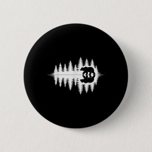 Wildtier Bärenwald Reflexionskunst Wandern Camping Button