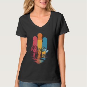 Wildtier Bäume Im Freien Natur Retro Vintage Outdo T-Shirt