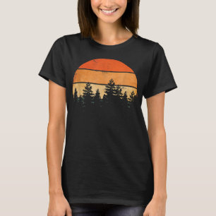 Wildtier Bäume Im Freien Natur Retro Wald Wälder T-Shirt