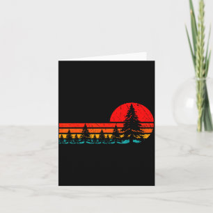 Wildtier Bäume Natur Wald Wandern Kostüm Halloween Karte